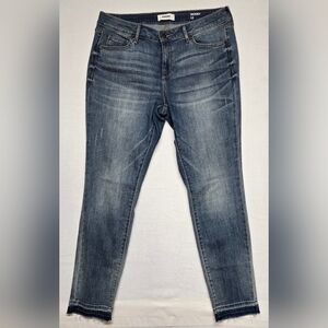 Sonoma Skinny Jeans 12 Mid Waist Rise Five Pocket Zipper Fly Distressed